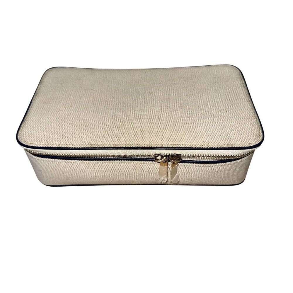 Neely & Chloe Canvas Jewelry Travel Case Bag